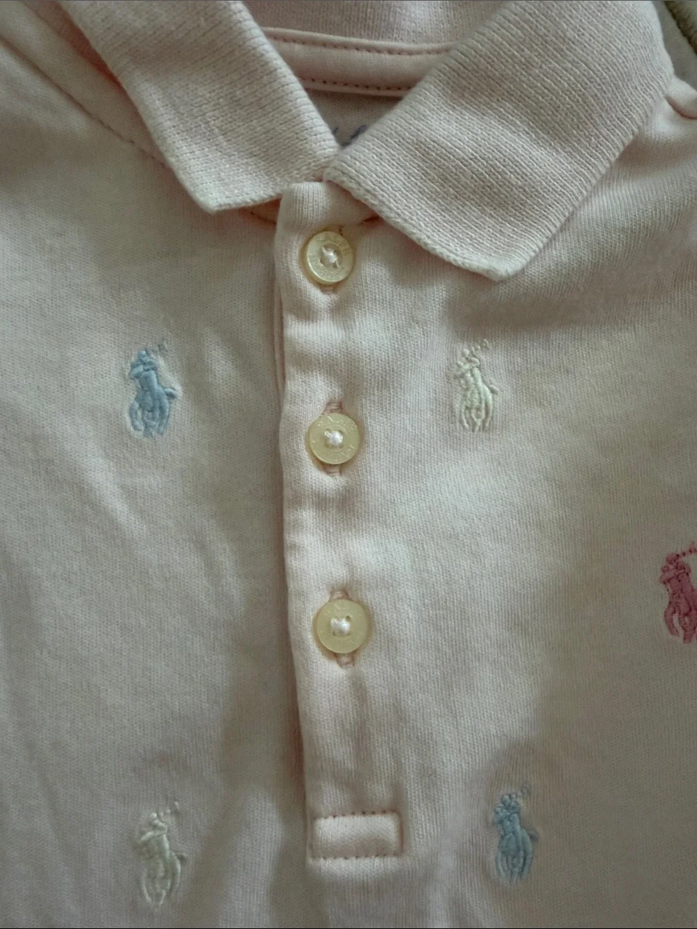 Ralph Lauren Pale Pink Ruffle Polo Dress with Bloomers